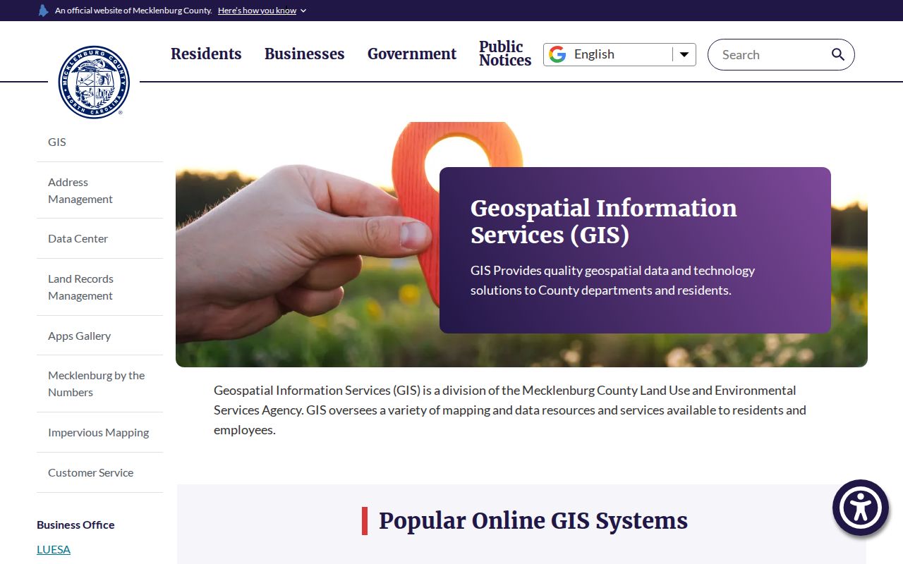 Matthews people search with Mecklenburg POLARIS and GeoPortal maps